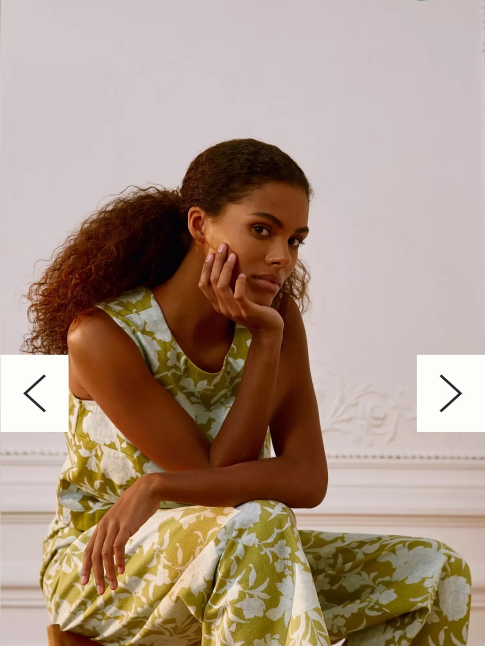 Anthropologie Green and White Floral Wide-Leg Pants - Picture 5 of 10
